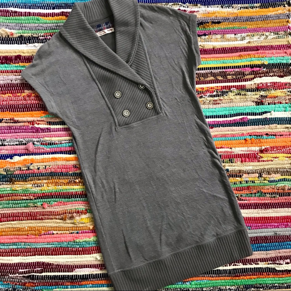 Free People ~ Grey mini dress tunic